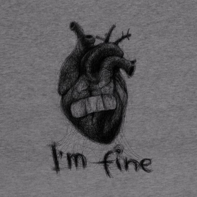I'm Fine. Scribble Art. by Gorskiy